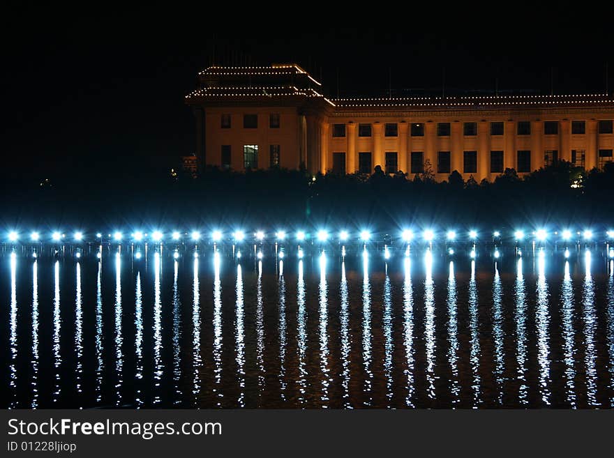 Great Hall of the People,Beijing's center.