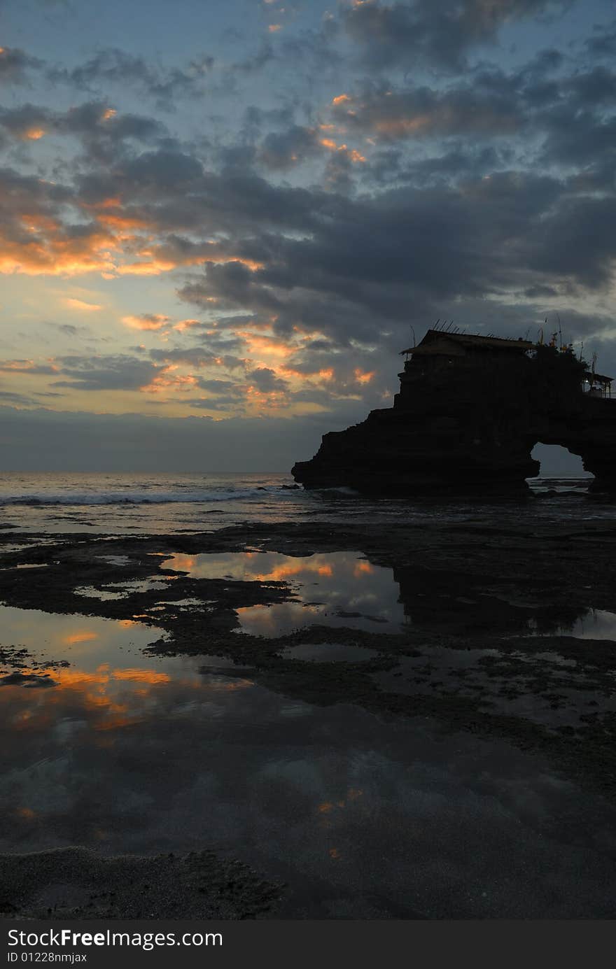 Sunset near Tanah Lot