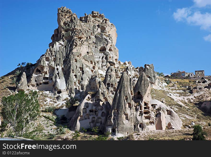 Volcanic city in Goreme Turkey