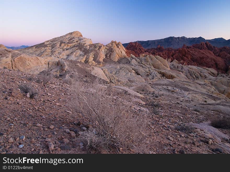 Colorful rock formation in Valley of Fire