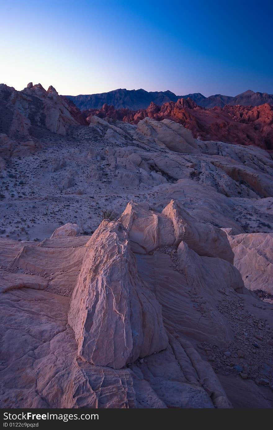 Colorful rock formation in Valley of Fire