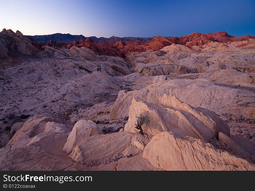 Colorful rock formation in Valley of Fire