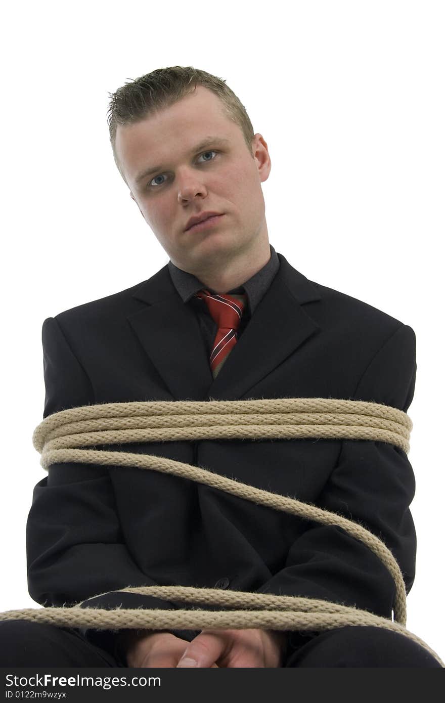 Tied businessman