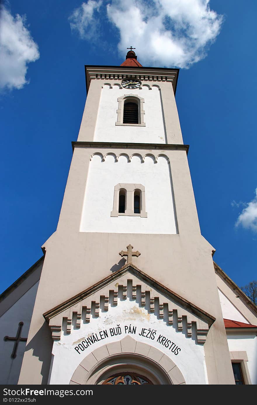 Couple hundreds year old church in southern part of the Czech Republic. Couple hundreds year old church in southern part of the Czech Republic.