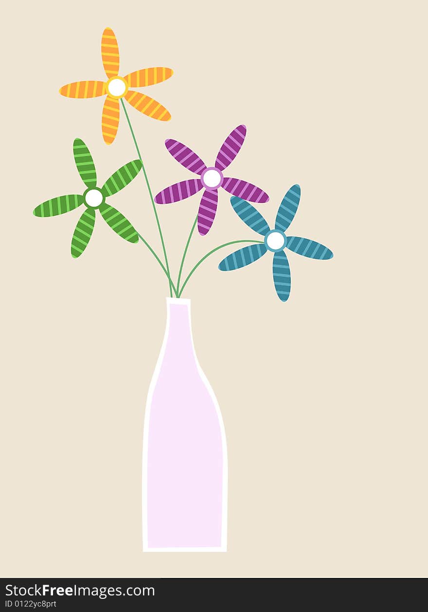 VECTOR ILLUSTRATION OF BEATY FLOWER