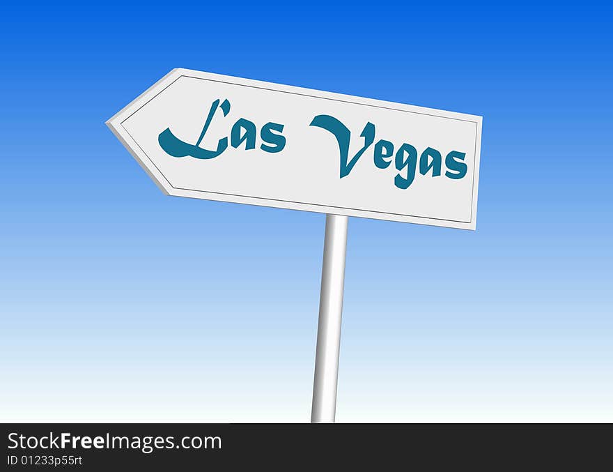 Illustration of direction signs with blue sky background. Illustration of direction signs with blue sky background.