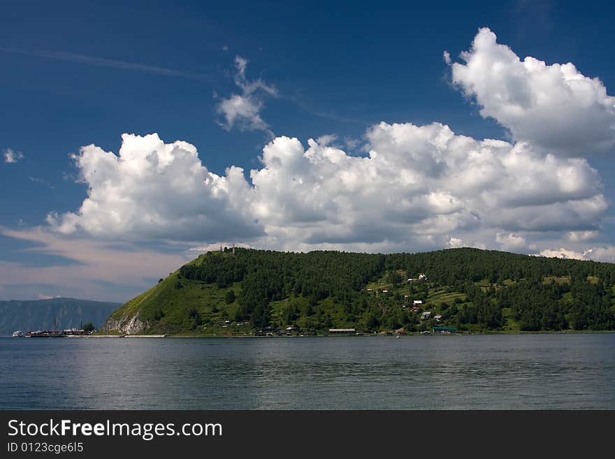 River Angara flow out from lake Baikal