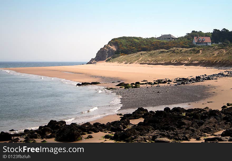 Coastal view of Caldey Island, home of the Cistercian monks. Coastal view of Caldey Island, home of the Cistercian monks