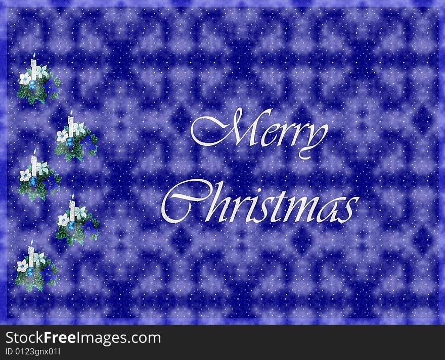 A funny background for Christmas in blue. A funny background for Christmas in blue