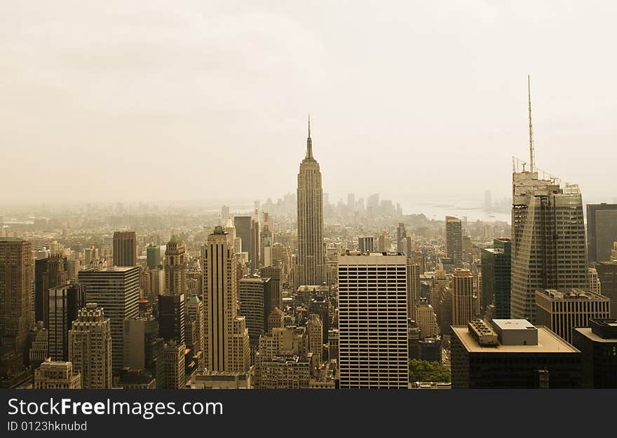 New York City from the Top of the Rock during the day