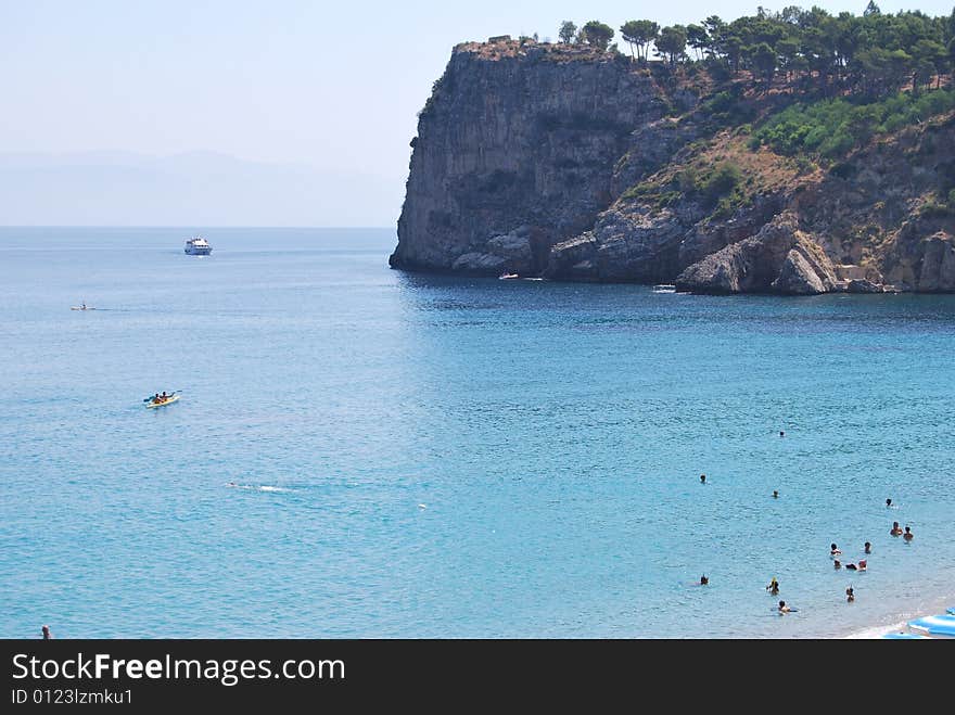 A view of a bay in Sicily. A view of a bay in Sicily