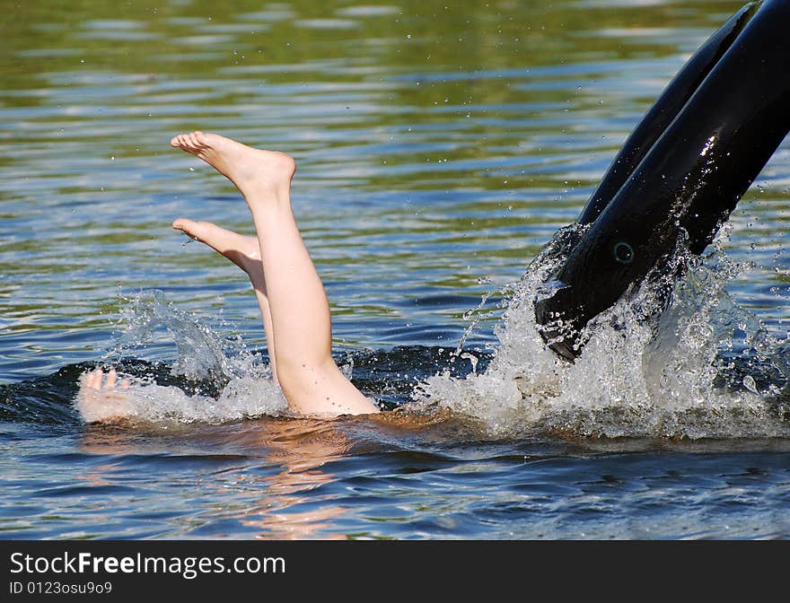 Diving Upside Down