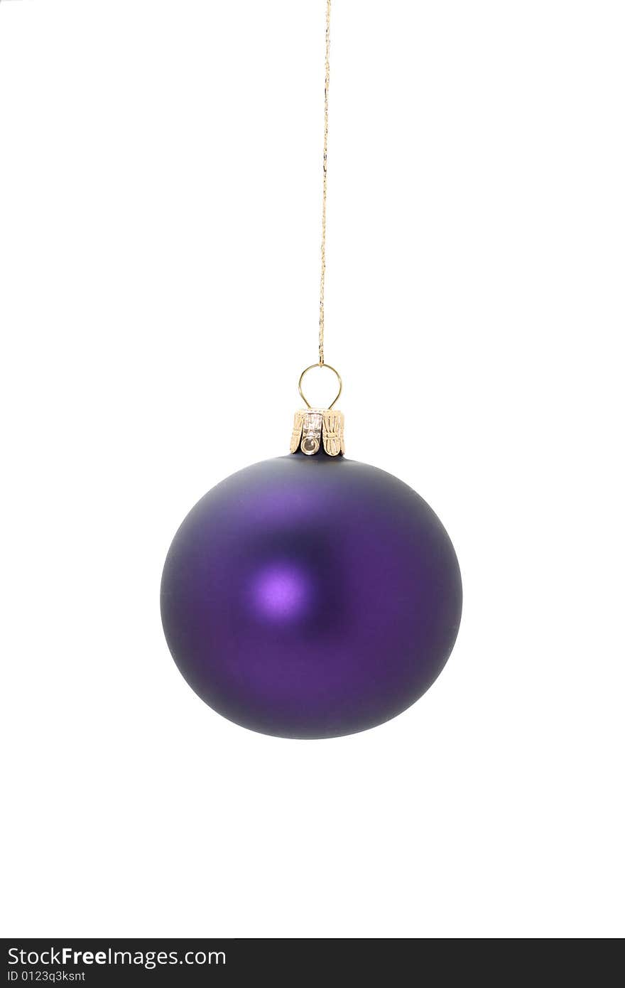 Violet christmas ball