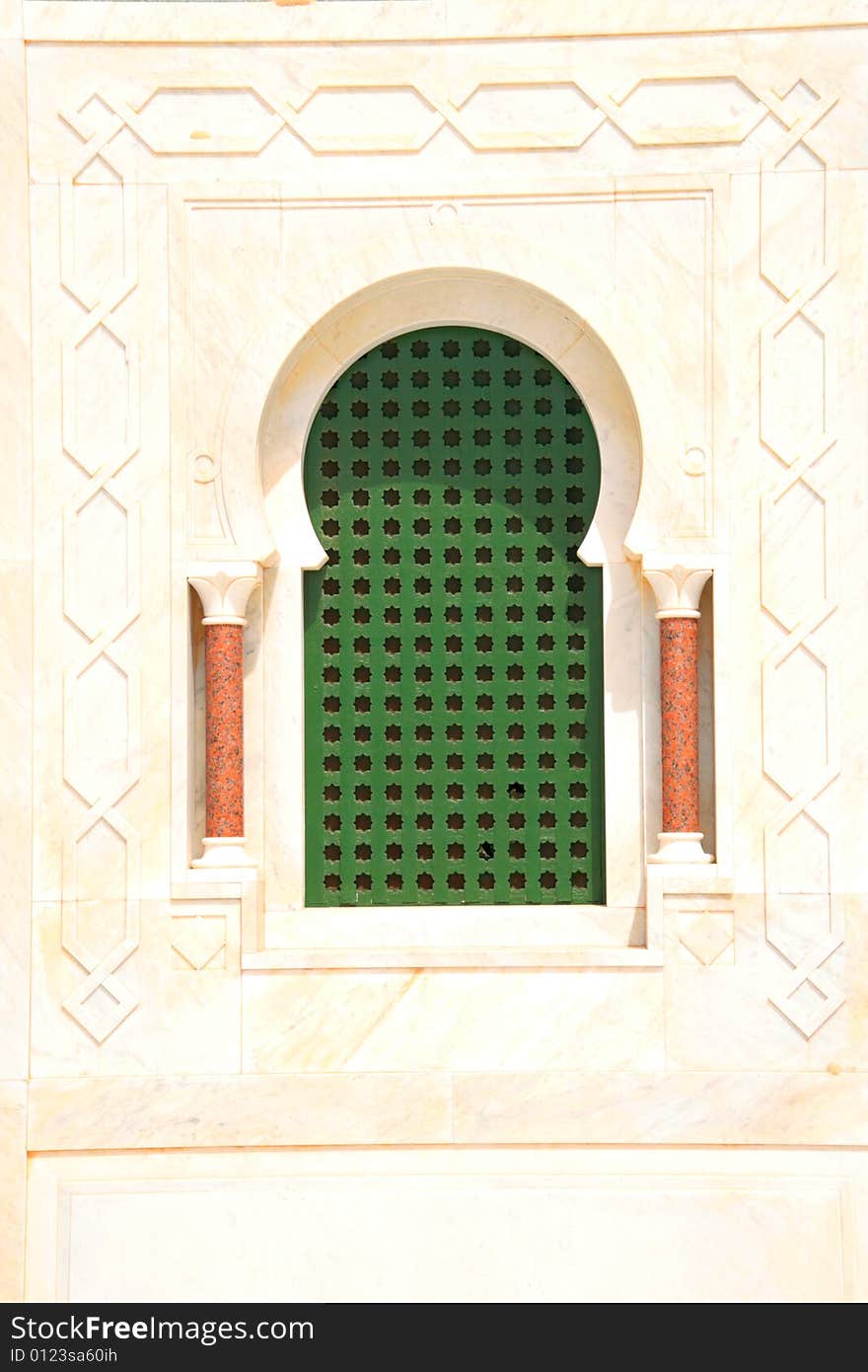 Window in Habib Bourgiba's mausoleum in Monastir, Tunisia. Window in Habib Bourgiba's mausoleum in Monastir, Tunisia.