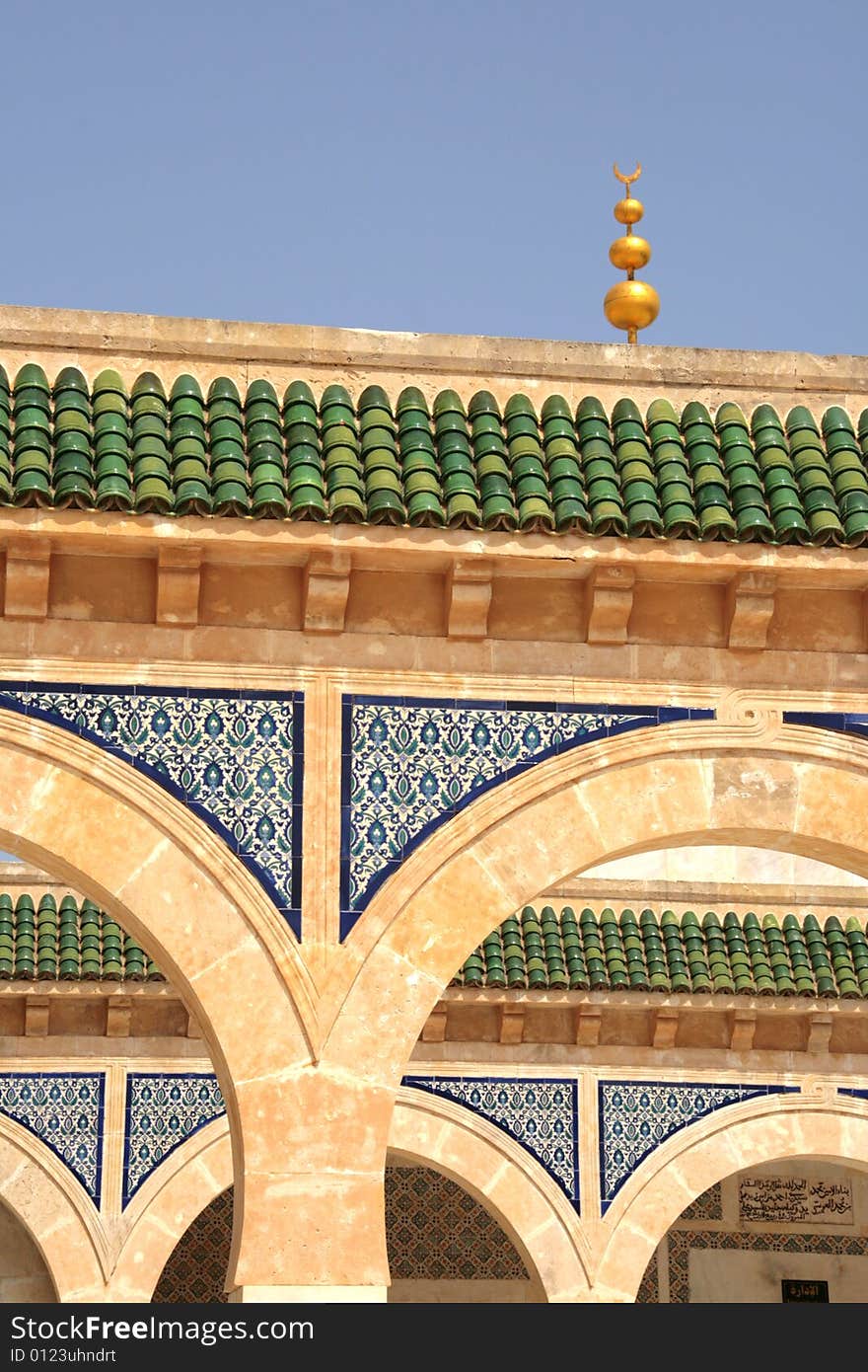 Habib Bourgiba's mausoleum in Monastir, Tunisia.