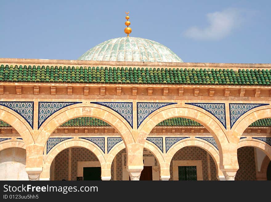 Habib Bourgiba's mausoleum in Monastir, Tunisia.