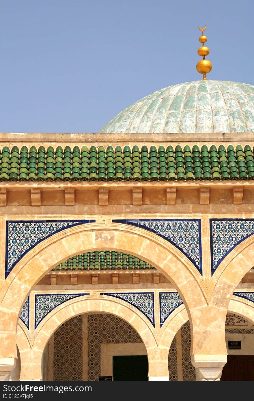 Habib Bourgiba's mausoleum in Monastir, Tunisia.