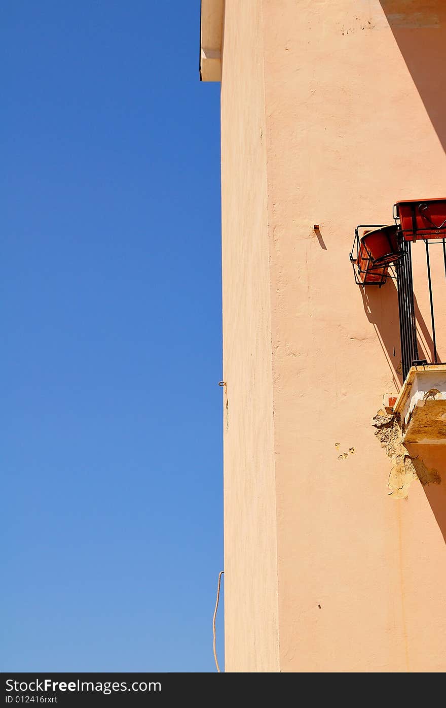 Building against a clear blue Sky