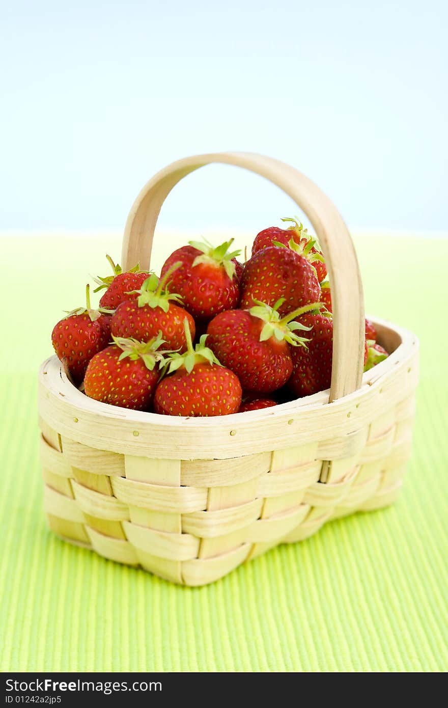 Basket full of strawberries