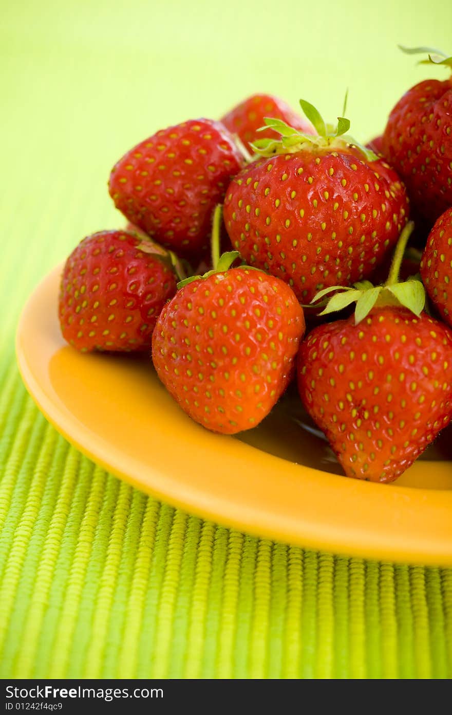 Pile of strawberries