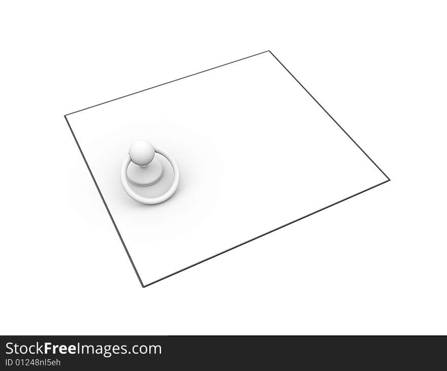 Conceptual image, isolated on white. Conceptual image, isolated on white