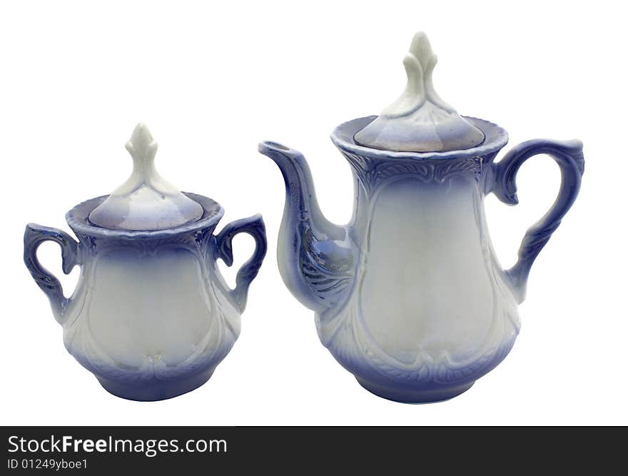 Teapot and sugar bowl