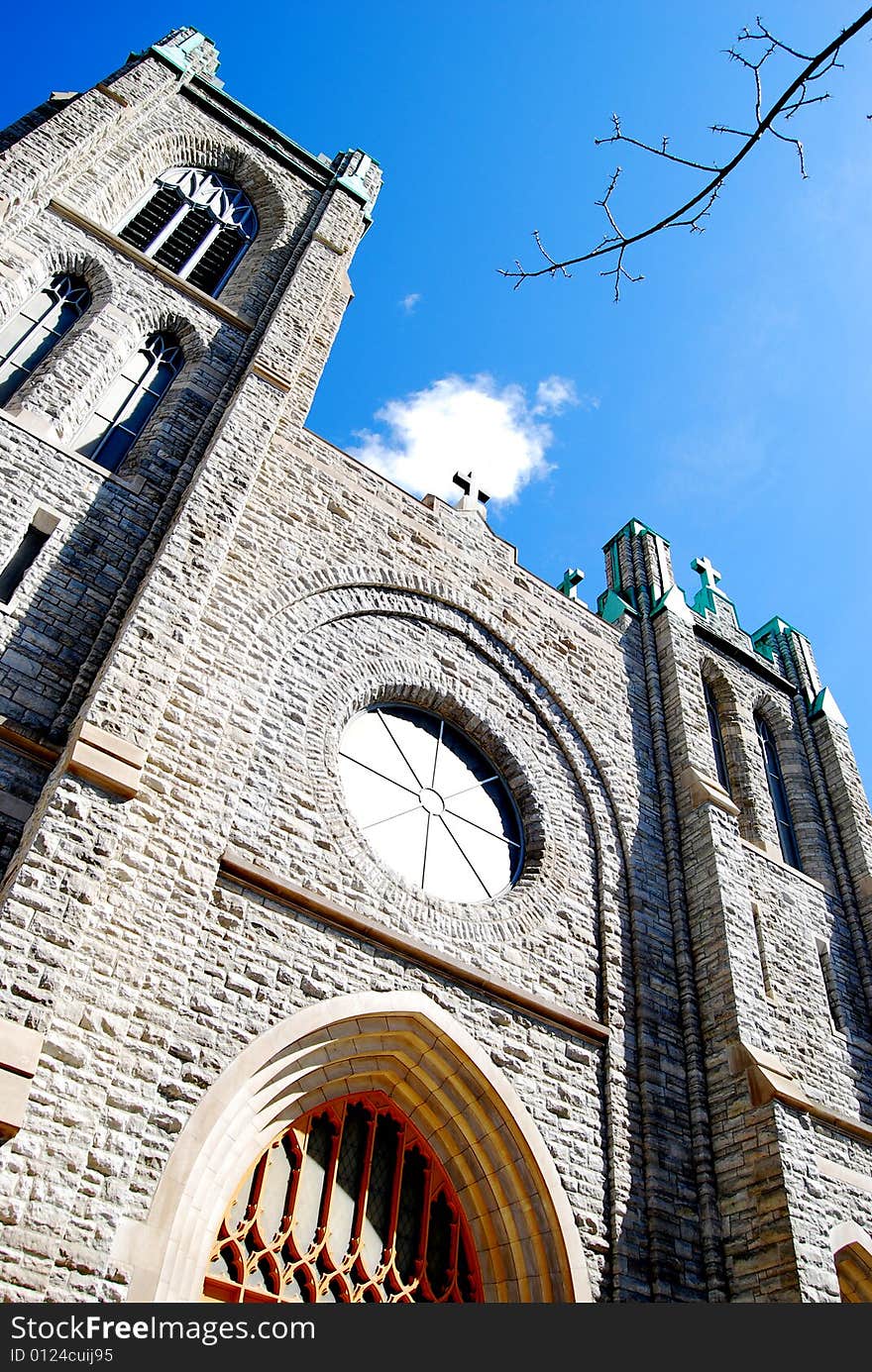 This church was built in Lansing Michigan. This church was built in Lansing Michigan