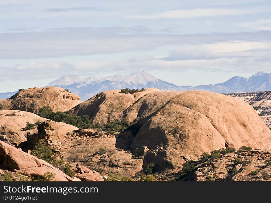 Mountains in Canyonlands National Park