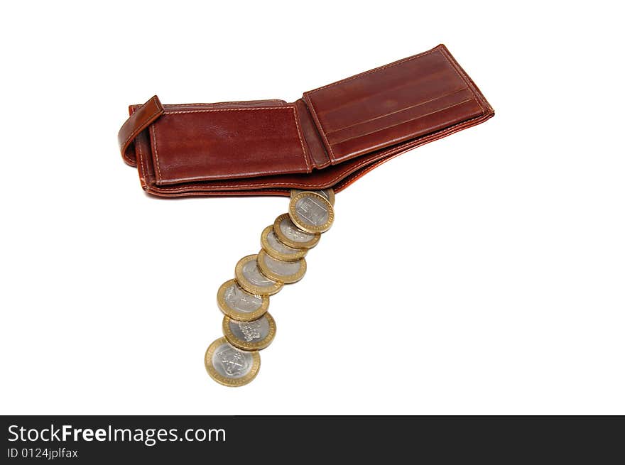 Purse with coins