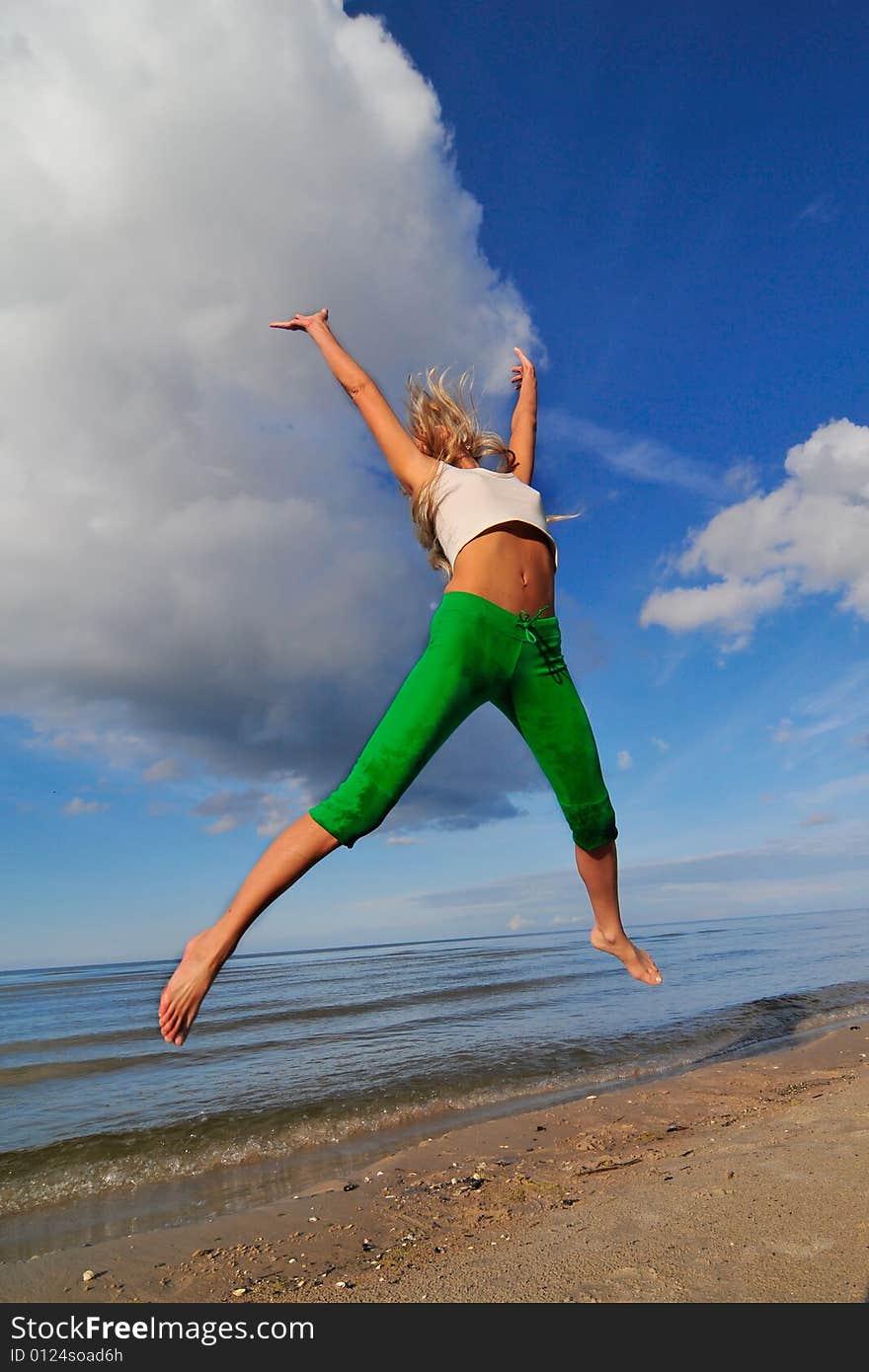 Jumping girl