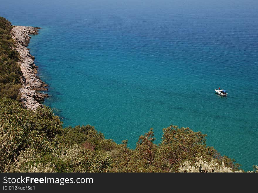 A beauty beach at Dilek yarimadasi (Kalamaki) national park in Turkey. A beauty beach at Dilek yarimadasi (Kalamaki) national park in Turkey