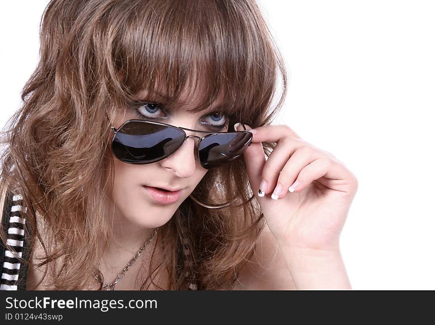 Pretty Girl With Sunglasses