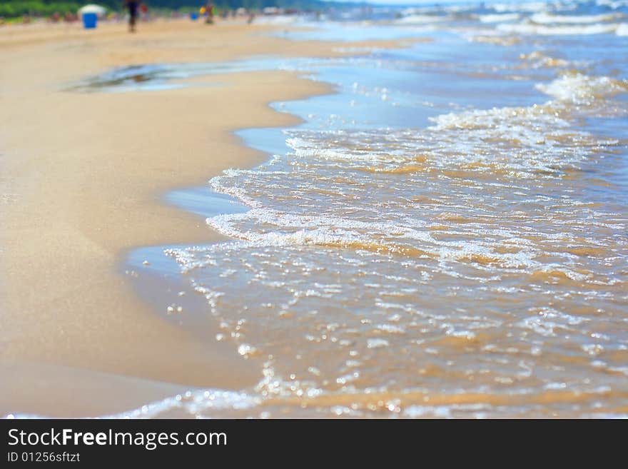 Summer background with blue sea. Summer background with blue sea