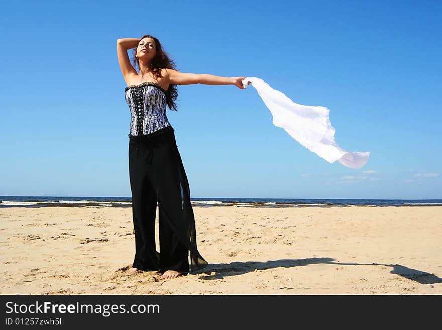 Sexy young girl on the beach. Sexy young girl on the beach