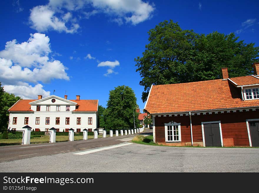 Buildings and landscape in sweden. Buildings and landscape in sweden