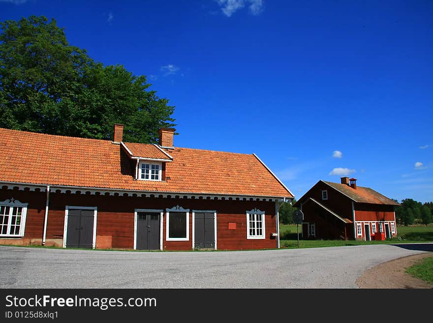 Buildings and landscape in sweden. Buildings and landscape in sweden