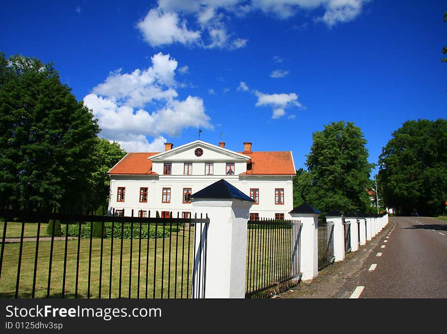 Buildings and landscape in sweden. Buildings and landscape in sweden