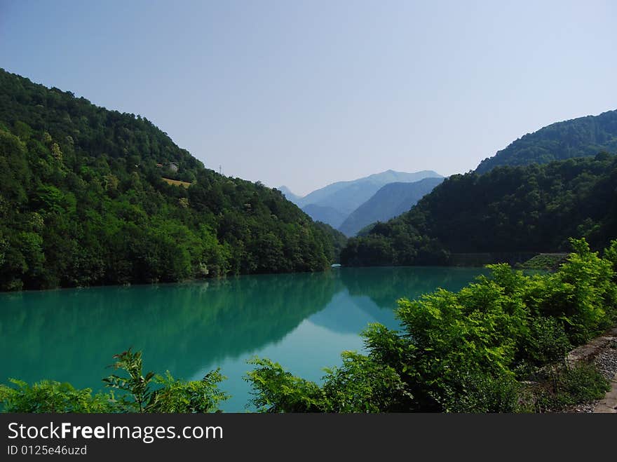 Lake In The Alps