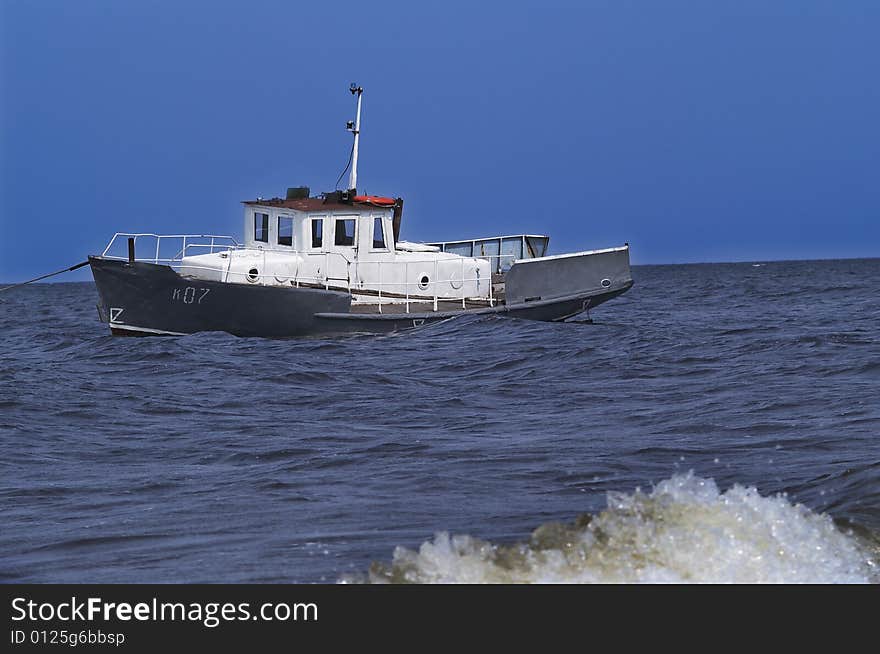 Fishing ship on the water