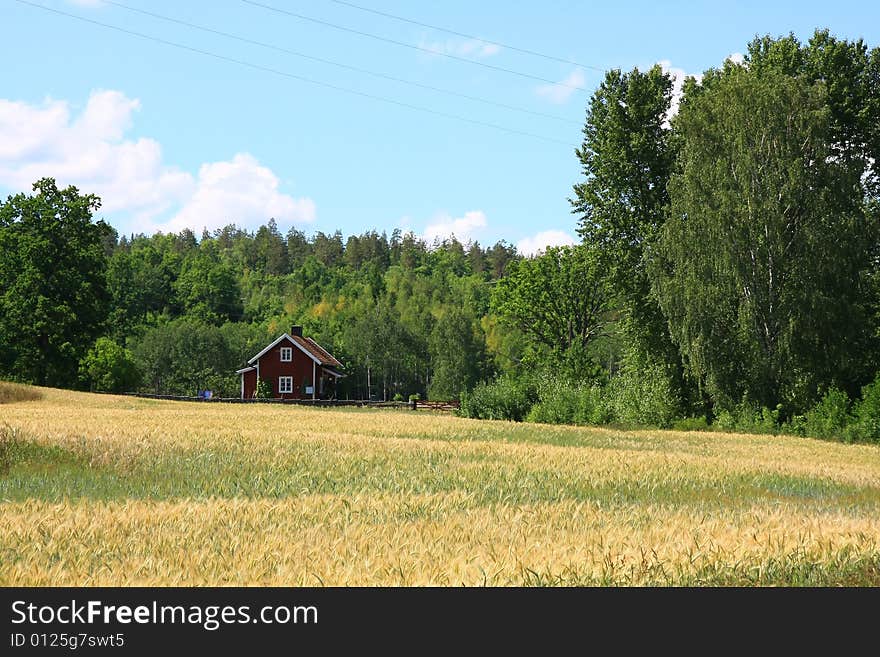 Buildings and landscape in sweden. Buildings and landscape in sweden