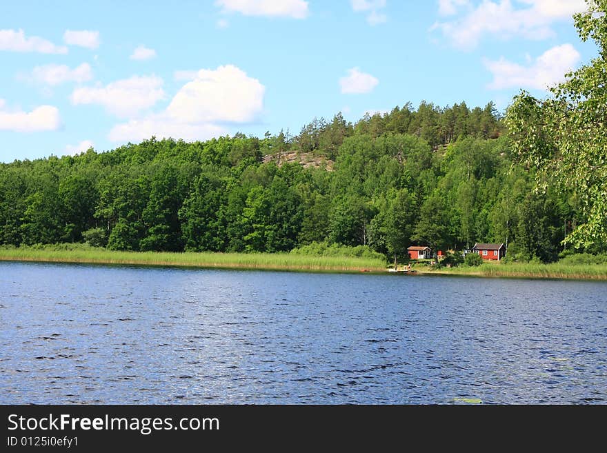 Buildings and landscape in sweden. Buildings and landscape in sweden