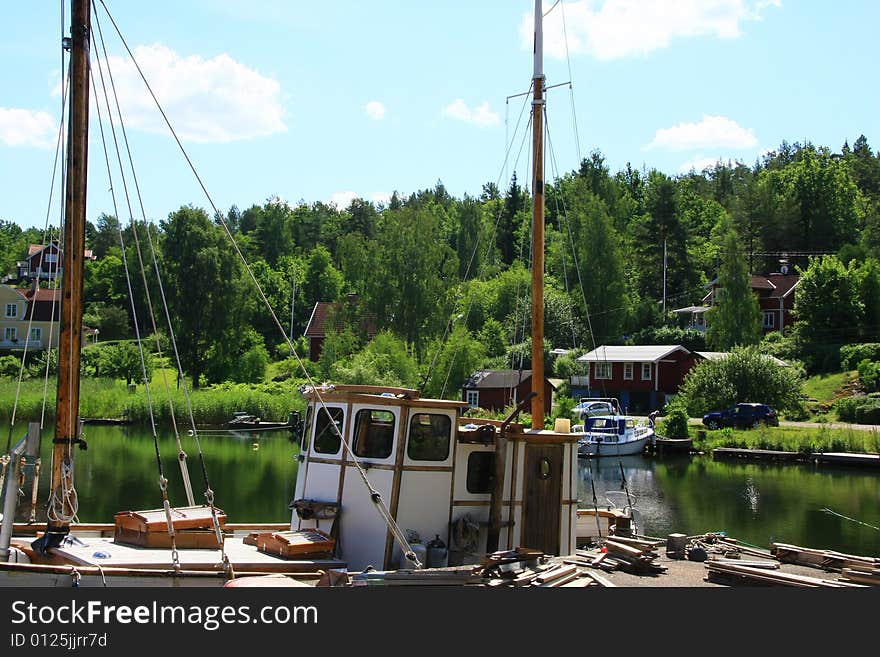 Buildings and landscape in sweden. Buildings and landscape in sweden