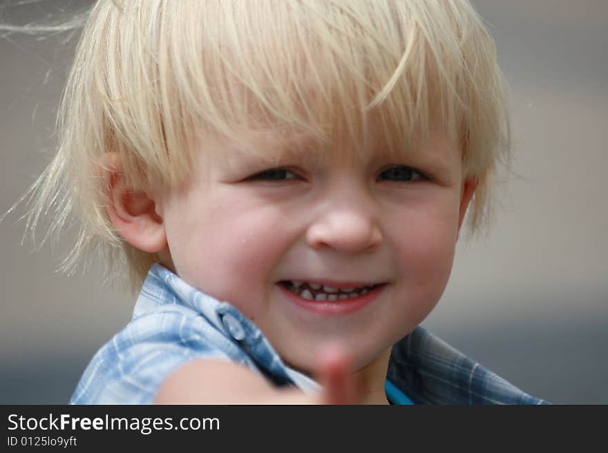 Small boy in the park. Small boy in the park