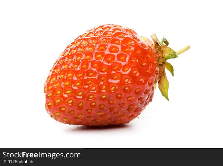 Fresh sweet strawberry on a white background. Fresh sweet strawberry on a white background