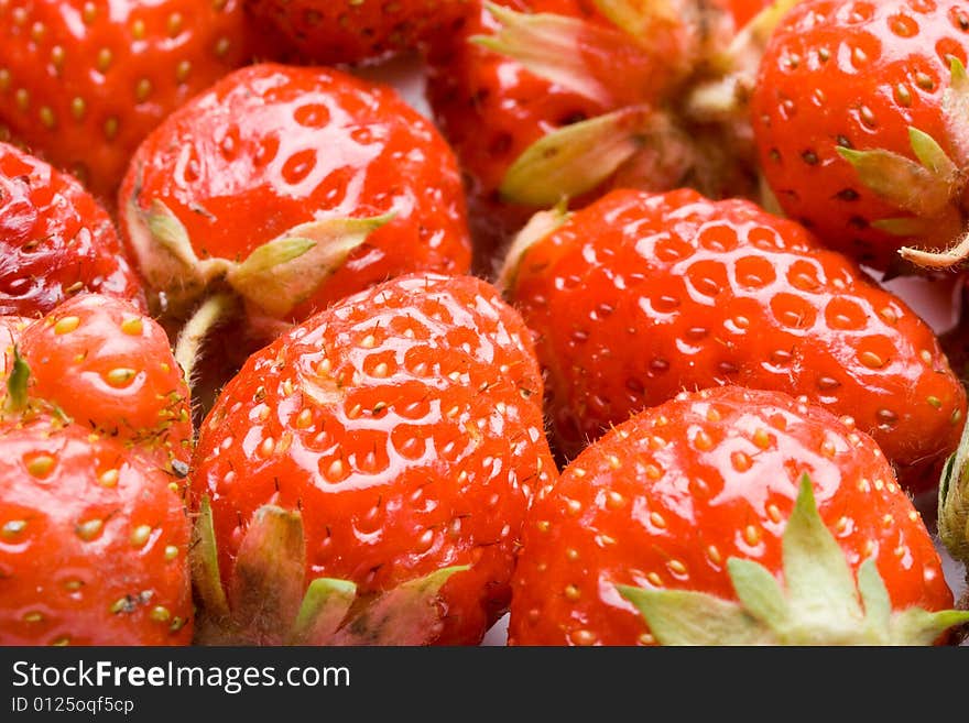 Fresh sweet strawberry on a white background. Fresh sweet strawberry on a white background