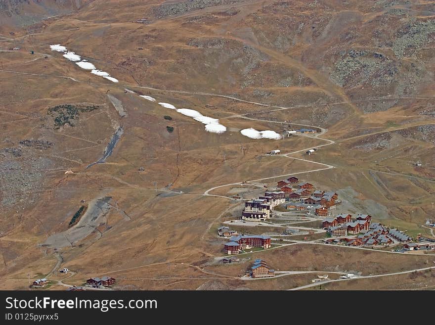 Artificial snow in Les Menuires