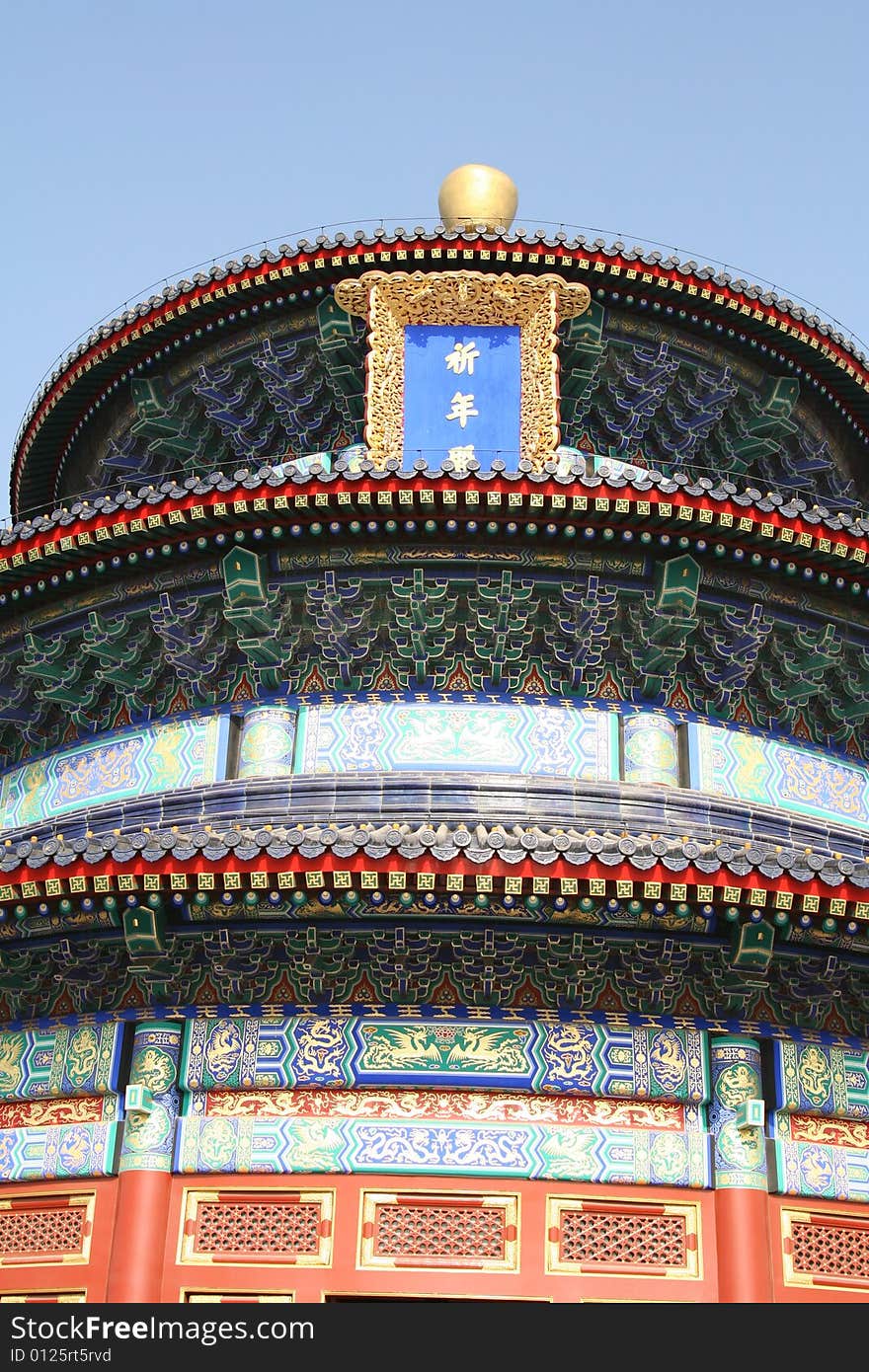 Qinian Hall in Temple of Heaven,Beijing,China