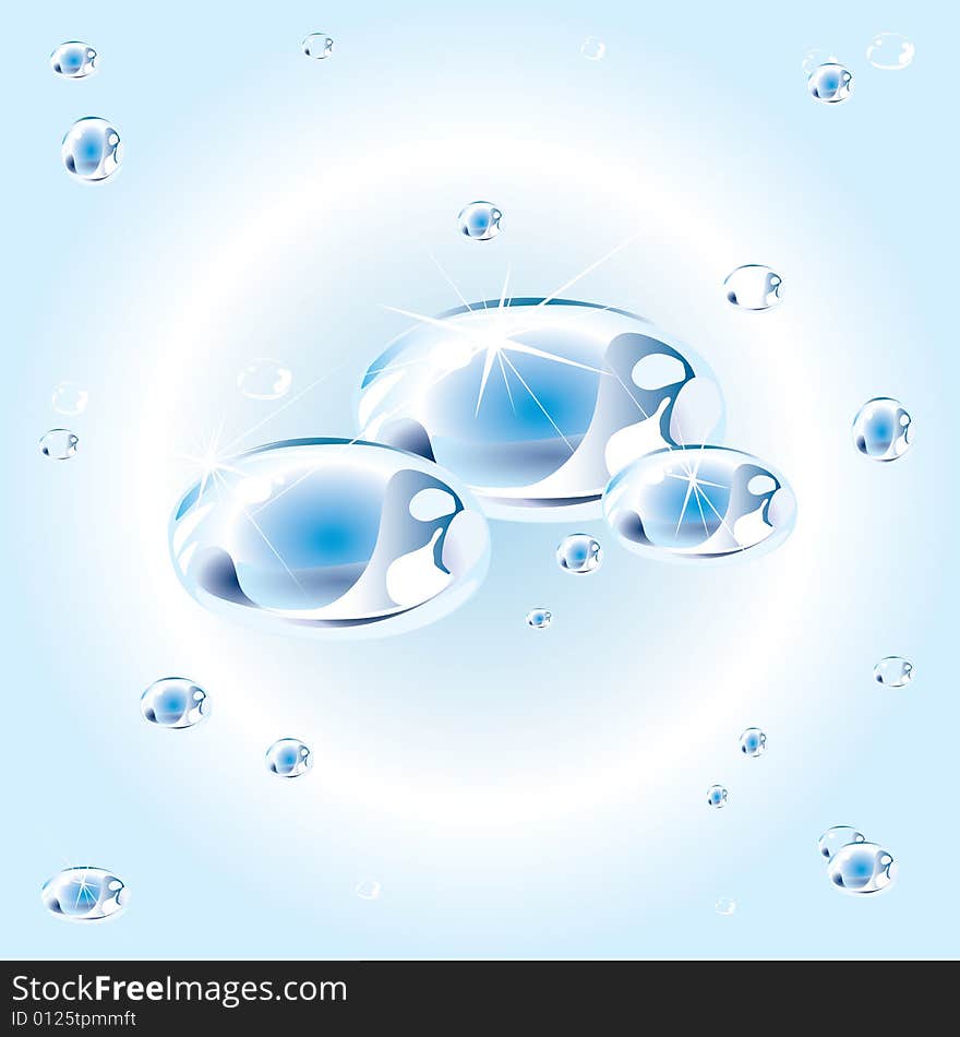 Water Drops (vector or XXL jpeg image)