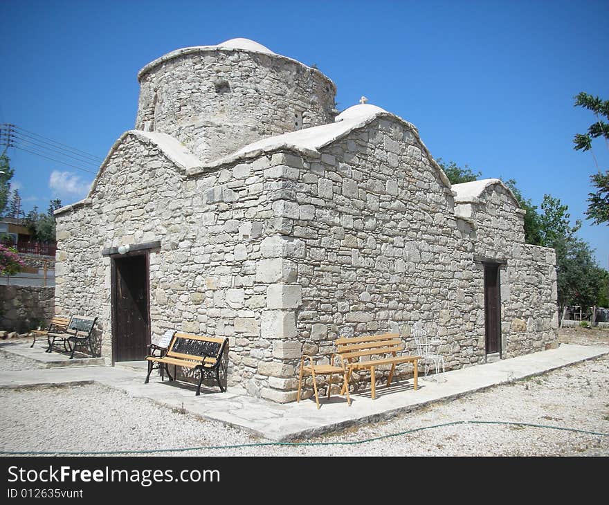 Small ancient church of St. Anastasia at Polemidia/Limassol area in Cyprus. Small ancient church of St. Anastasia at Polemidia/Limassol area in Cyprus