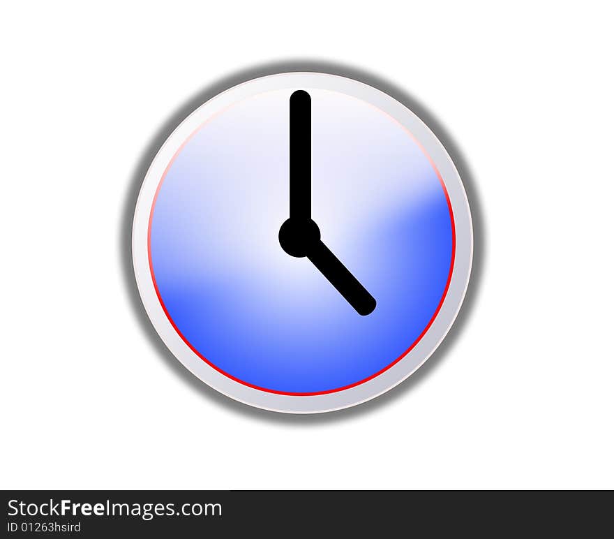 A conceptual image of a simple clock. A conceptual image of a simple clock.